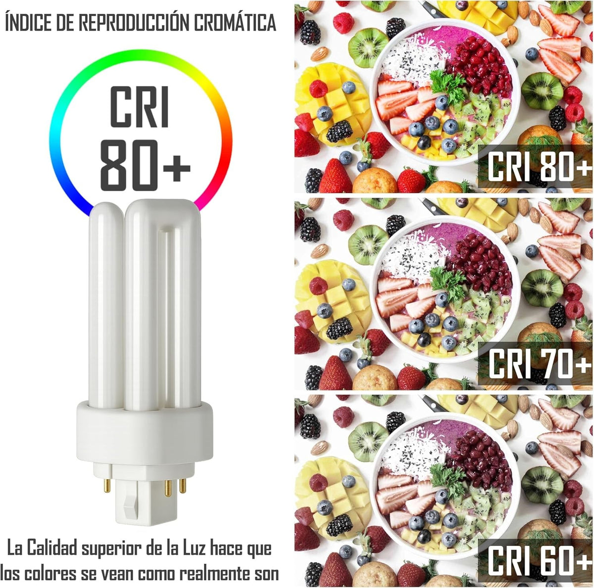 Bombilla Fluorescente Gemini T/E 18W GX24q-2