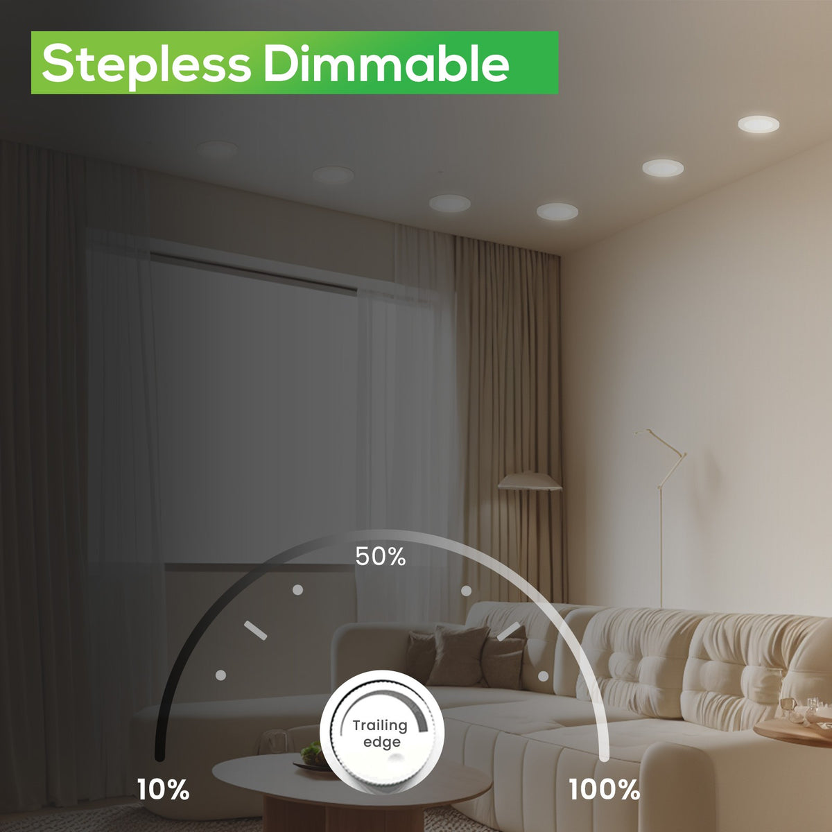 Downlight Regulable CCT 4W Niquel Ø55-68mm-4W-110°