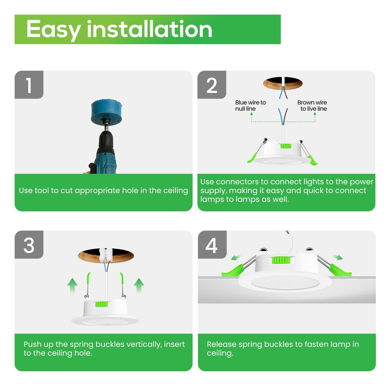 Downlight Regulable CCT 4W Niquel Ø55-68mm-4W-110°