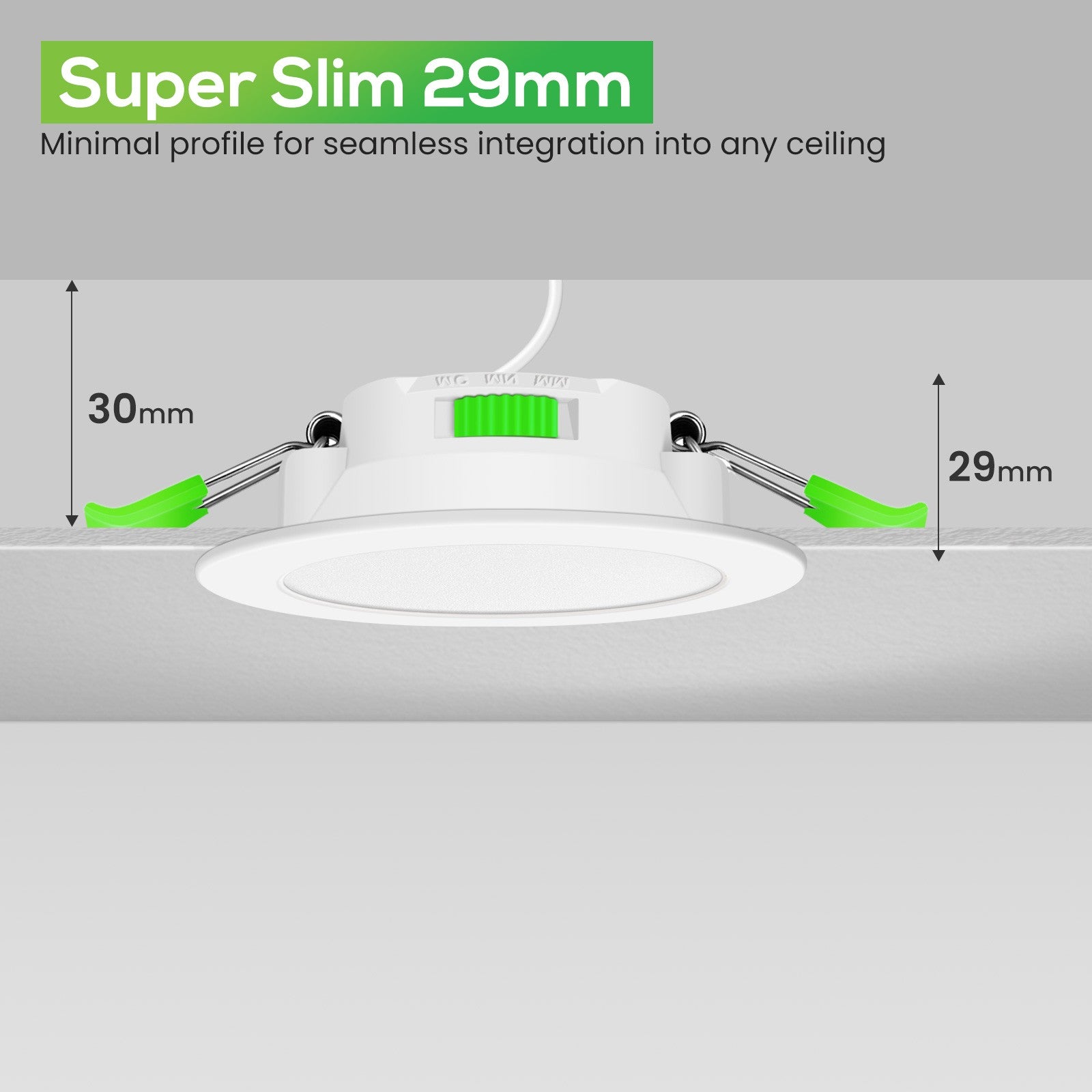 Downlight Regulable CCT Negro 7W Corte Ø66-75mm 110º