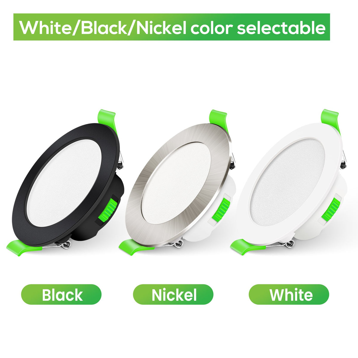Downlight Regulable CCT Niquel 7W Corte Ø66-75mm 110º