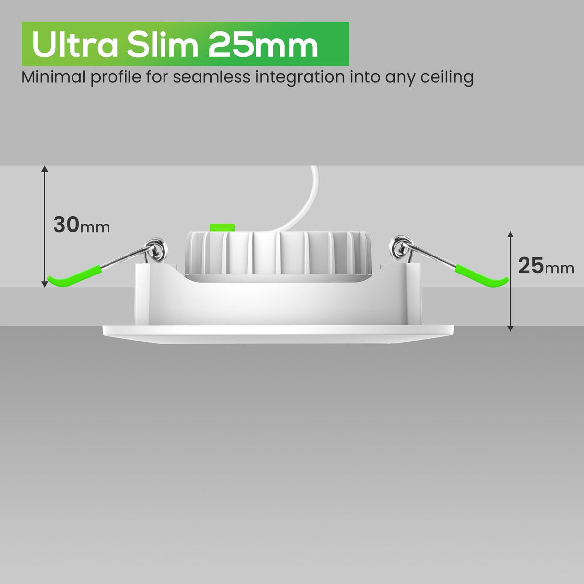 Aro Downlight Dirigible Regulable CCT Blanco 6W Ø75-78mm 110º
