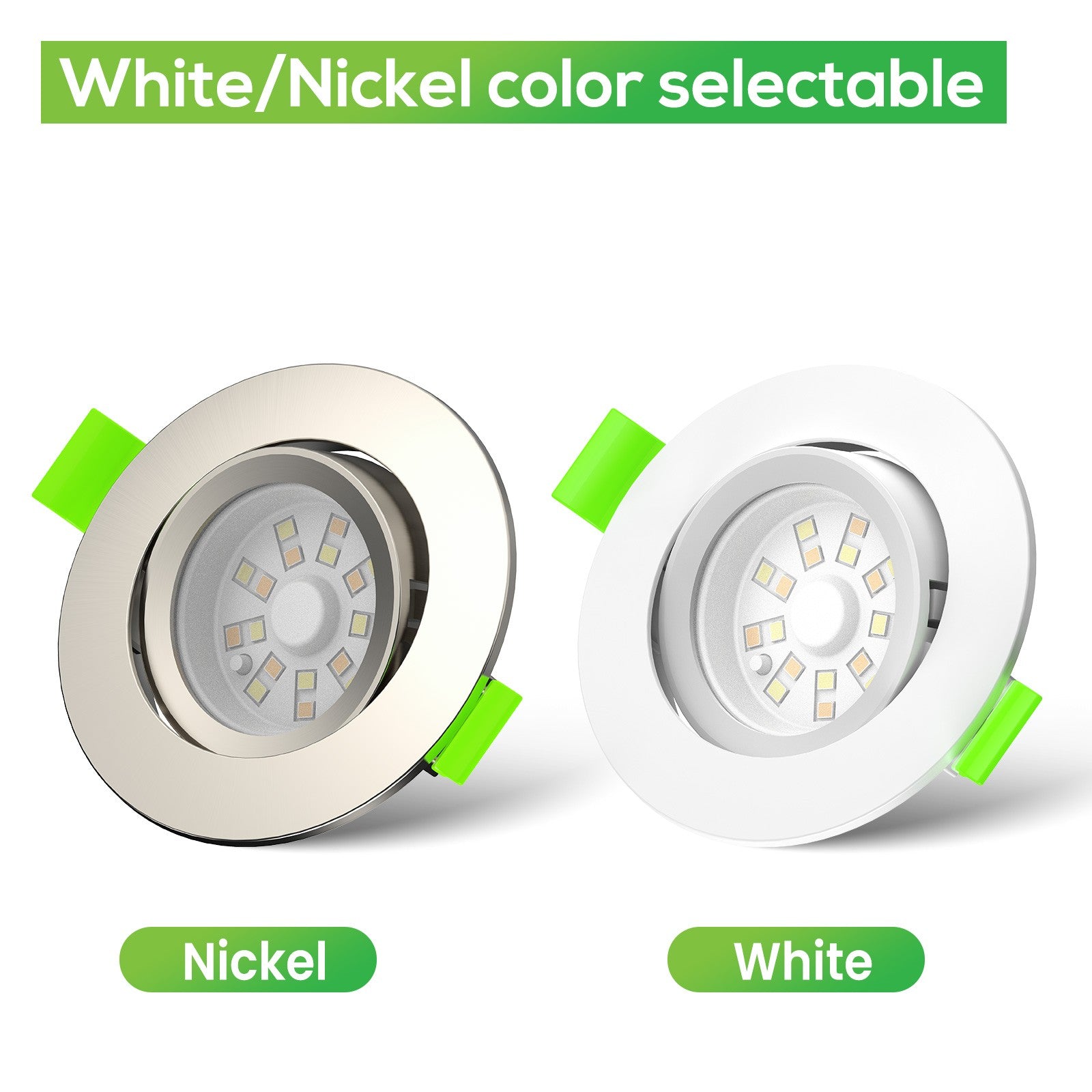 Aro Downlight Dirigible Regulable CCT Blanco 6W Ø75-78mm 110º