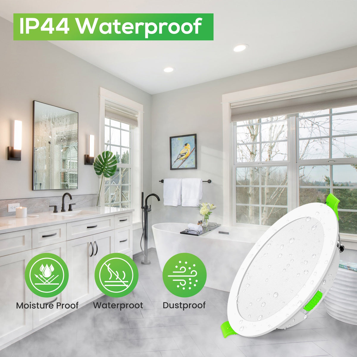 Downlight Regulable CCT Blanco 10W Corte 125-135mm 110°