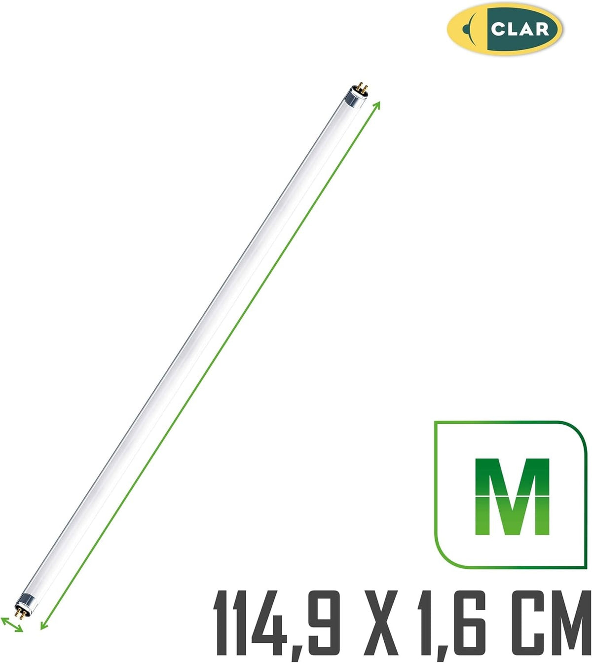 CLAR - Tubos Fluorescentes 120 cm, Tubos Miniatura, T5, 54W