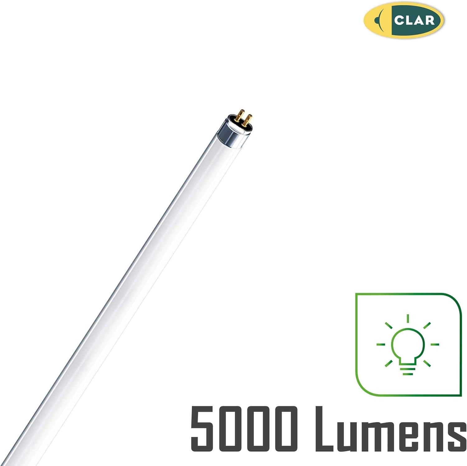 CLAR - Tubos Fluorescentes 120 cm, Tubos Miniatura, T5, 54W