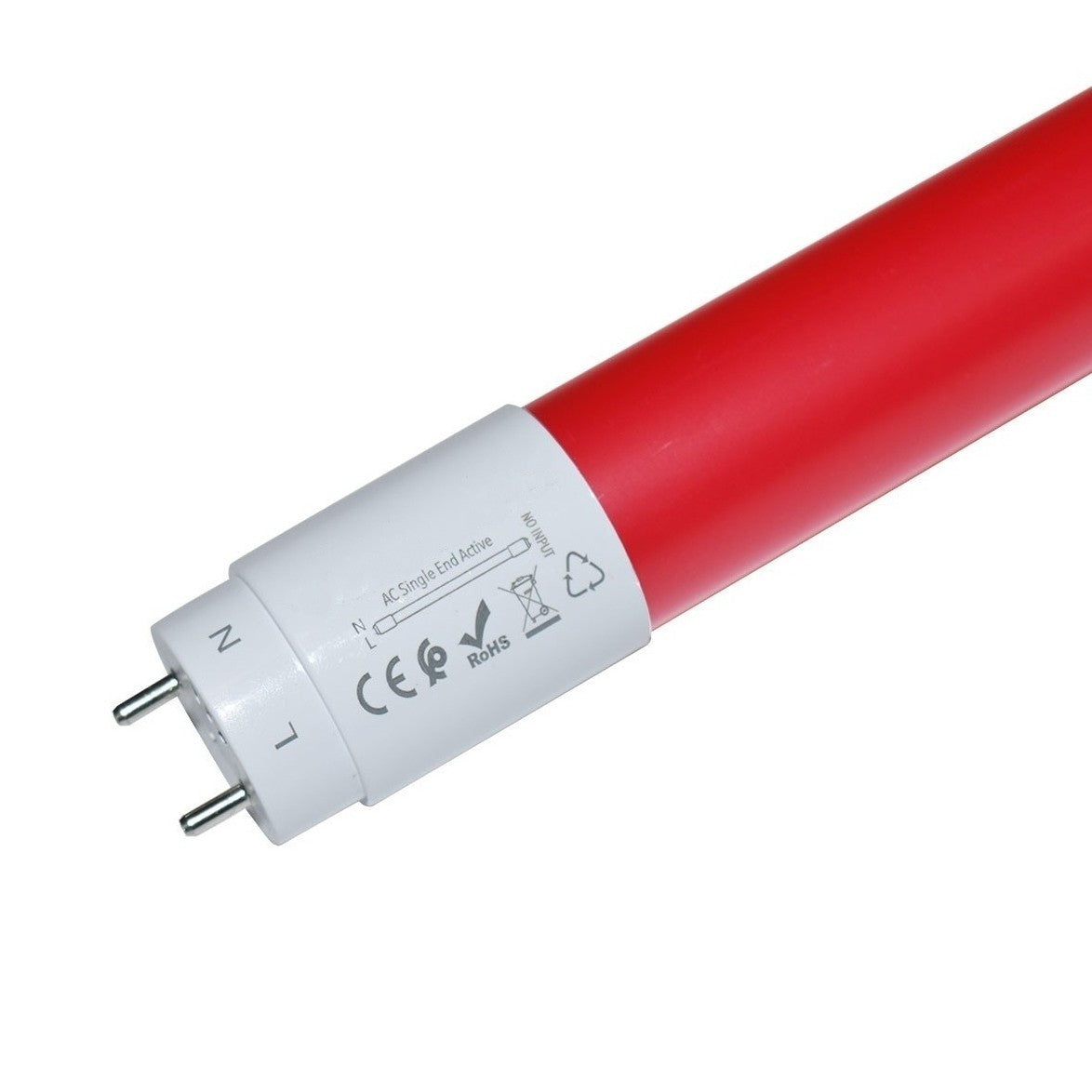 TUBO LED T8 8W 600mm Rojo