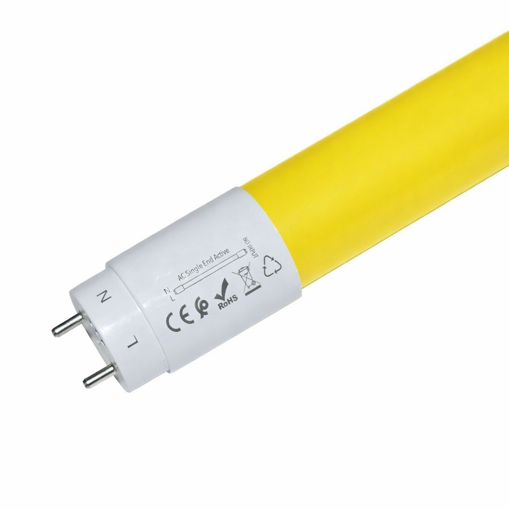 TUBO LED T8 8W 600mm Amarillo