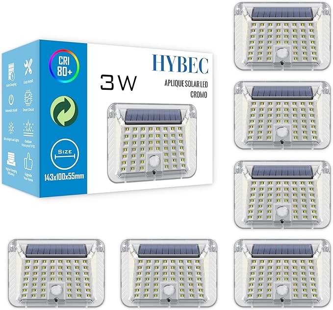 HYBEC - 300lm Outdoor Solar Wall Light