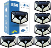 JUNO IP65 3W 300LM SOLAR WALL LIGHT WITH DETECTOR