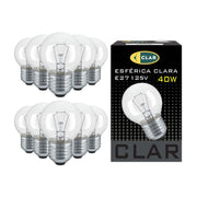 E27 Spherical Clear Incandescent Bulb 40W