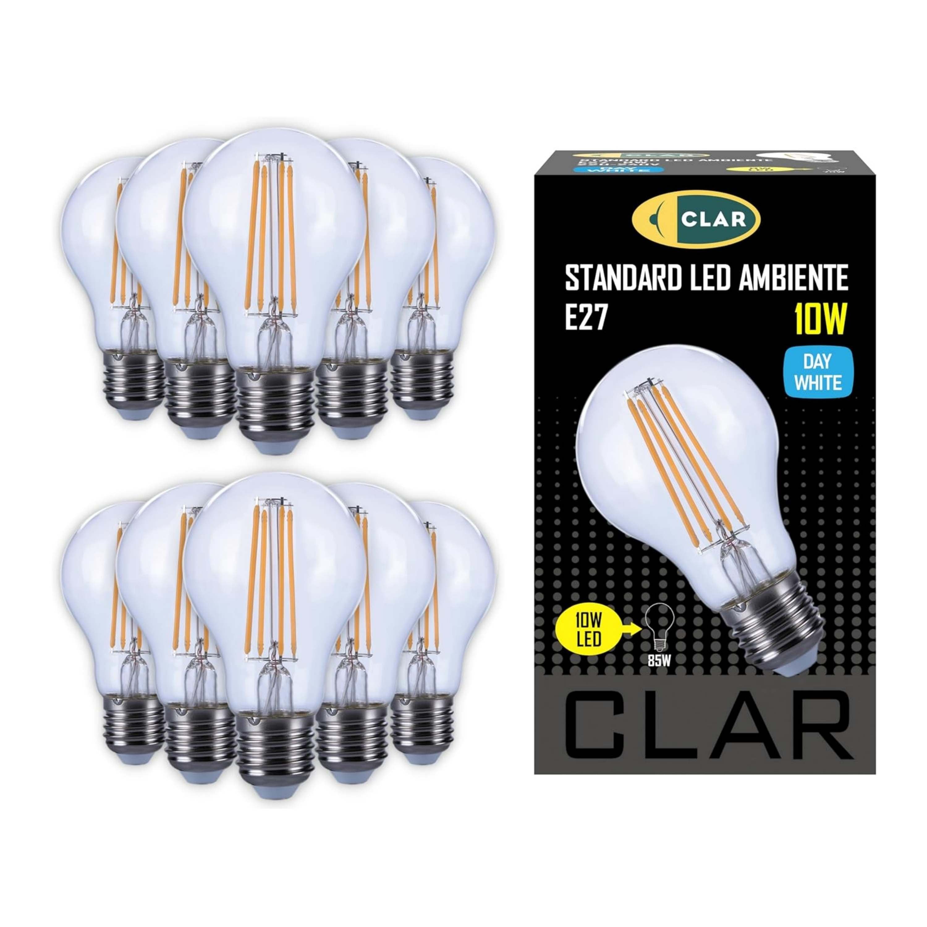 LED E27 Filament Bulb 10W A60