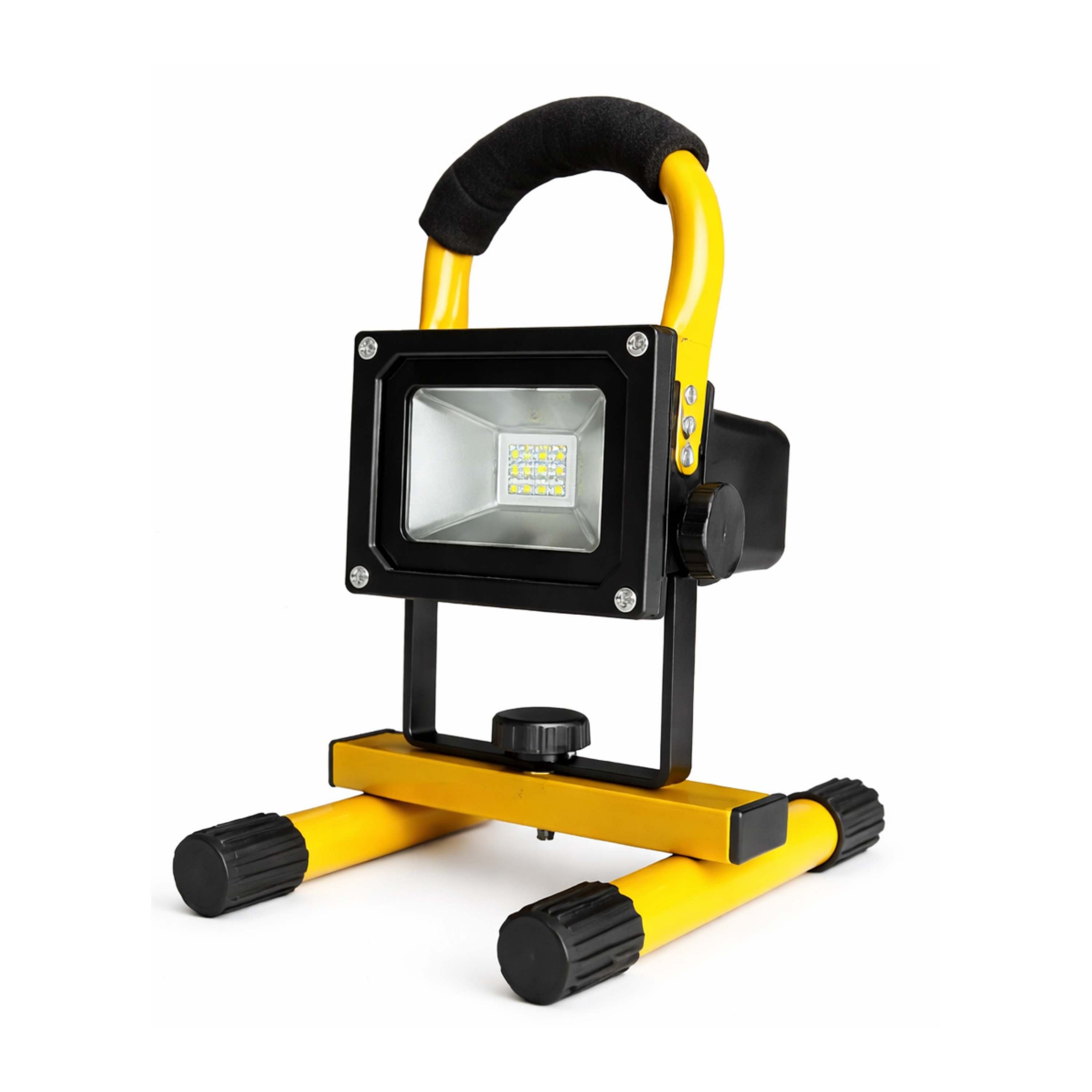 LION PROYECTOR LED SOPORTE BATERÍA RECARGABLE 30W NEGRO