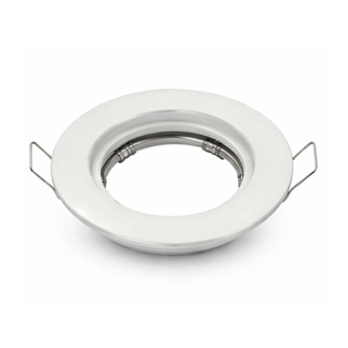 ARO DICROICA ACERO Ø50 FIJO BLANCO