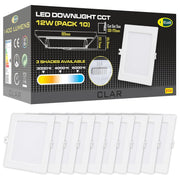 Downlight LED Soffitto Quadrato 12W, Downlight Quadrato Iluminación Da incasso de Interno, 3 Tonalità CCT
