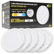 Downlight LED Decke Aufbau 24W, Downlight Aufbau, Deckenleuchte LED, 3 Farbtöne CCT