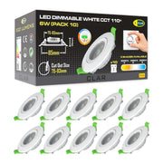 Aro Downlight Dirigible Regulable CCT Blanco 6W Ø75-78mm 110º