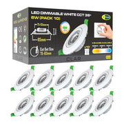 Aro Downlight Dirigible Regulable CCT Blanco 6W Ø75-78mm 38º
