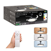 Ventilador de Techo Regulable CCT Ø107cm (Negro)
