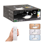 Ventilador de Techo Regulable CCT Ø107cm (Níquel)