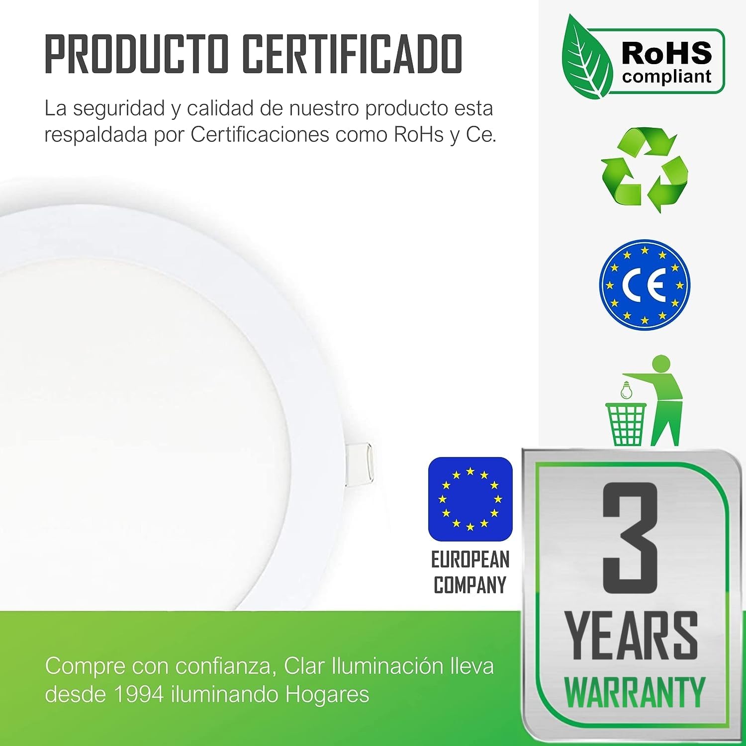 Downlight LED Empotrable 20W