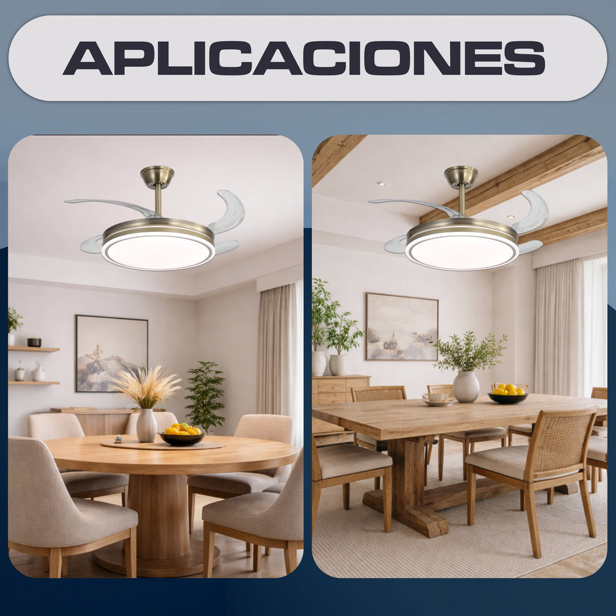 Ventilador de Techo Regulable CCT Ø107cm (Cuero)