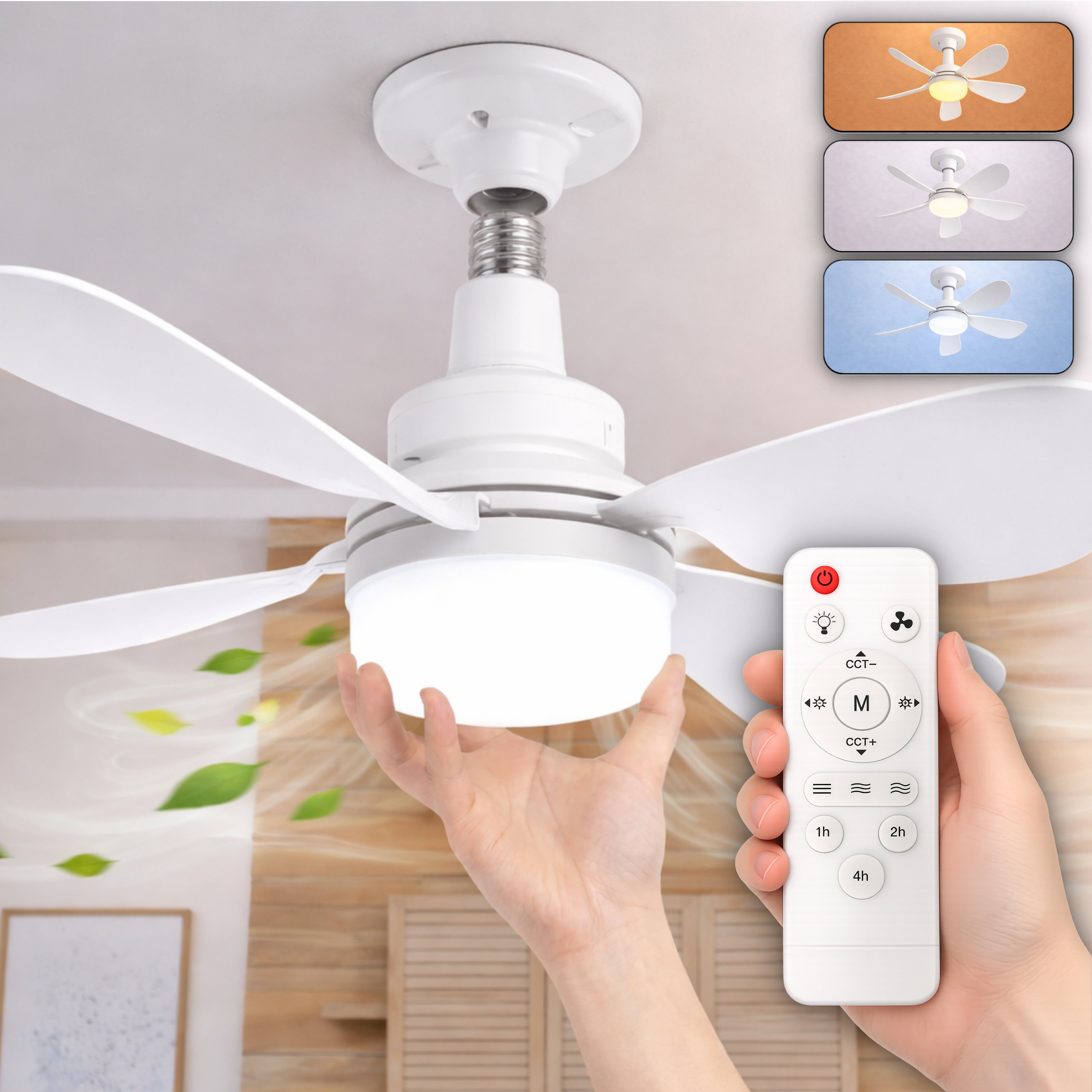 Ventilador de Techo Regulable CCT (Casquillo E27)