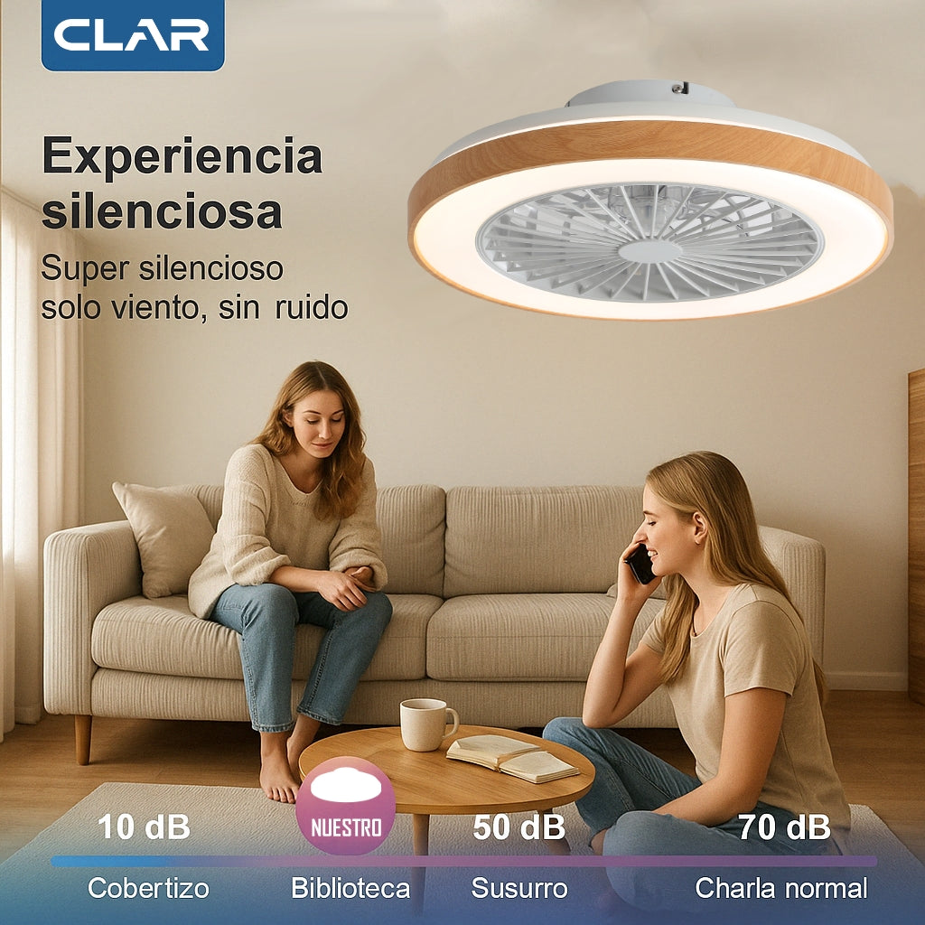 Ventilador de Techo Regulable CCT Ø53cm (Acabado Madera)