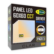 PANEL LED 42W 60x60 4620Lm CCT PHILIPS DRIVER