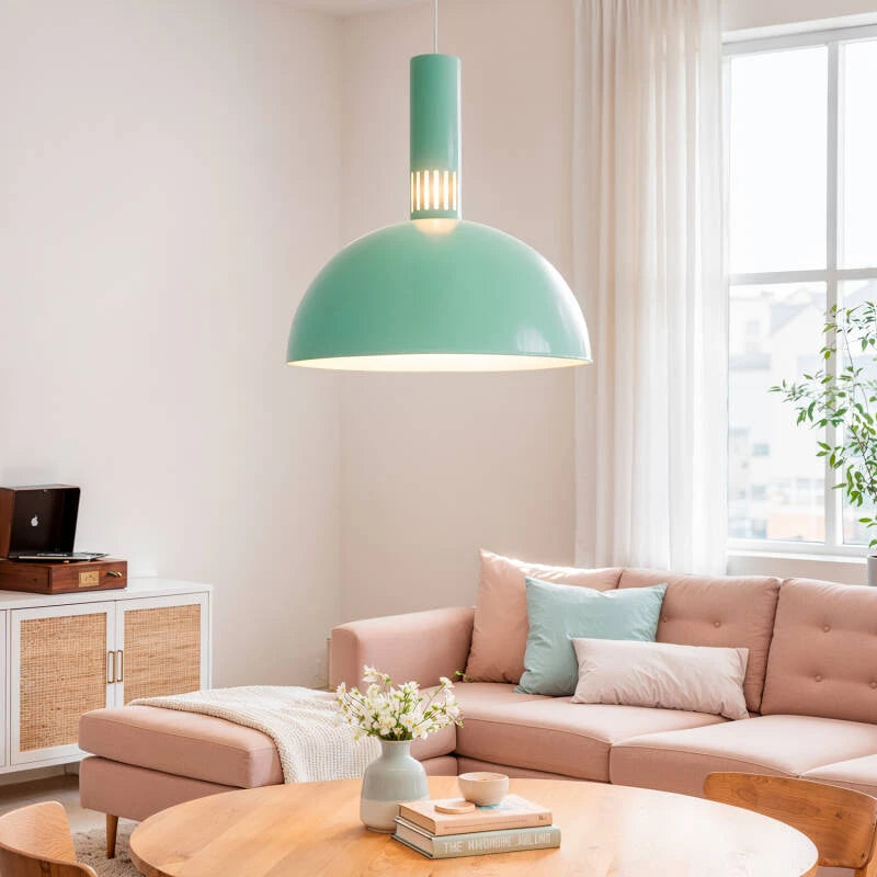 Lámpara Colgante LED 9W Metal CCT Seleccionable Sintra · Verde Celadón · ambiente